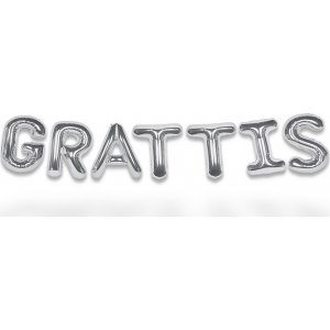 Briefballons - Herzlichen Glückwunsch - Silber Briefballons - Herzlichen Glückwunsch - Silber