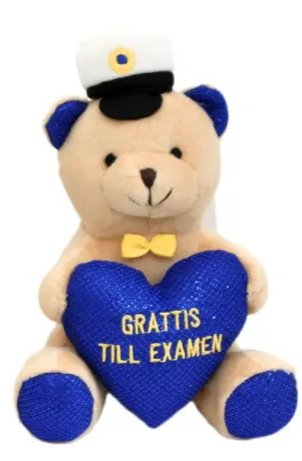 Schülertier - Teddybär - Blaues Herz - \\\"Herzlichen Glückwunsch zum Studienabschluss\\\" Schülertier - Teddybär - Blaues Herz - \\\"Herzlichen Glückwunsch zum Studienabschluss\\\"