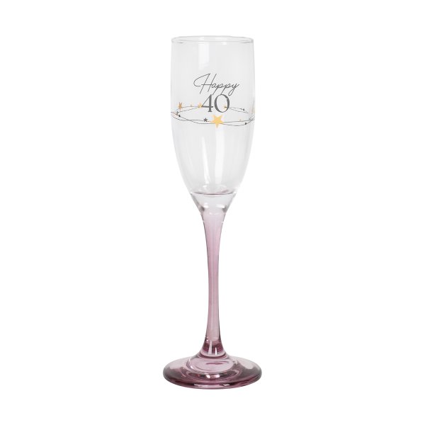 Champagnerglas - Alles Gute zum 40. Champagnerglas - Alles Gute zum 40.