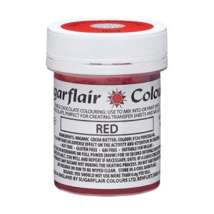 Schokoladenfarbe Rot - 35g - Sugarflair Schokoladenfarbe Rot - 35g - Sugarflair