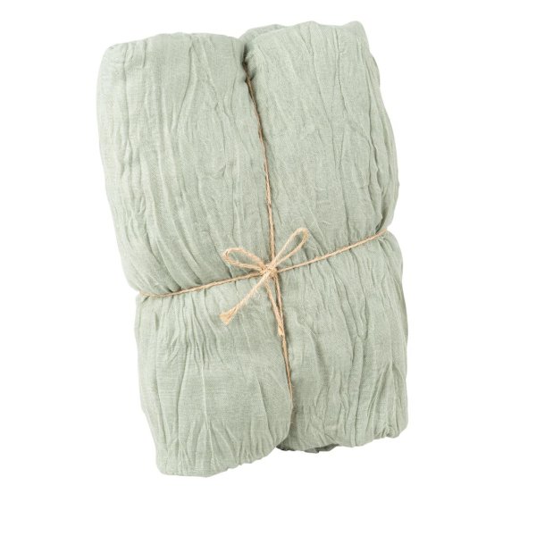 Tischläufer aus Stoff - Grün - 90 cm x 3 m Tischläufer aus Stoff - Grün - 90 cm x 3 m