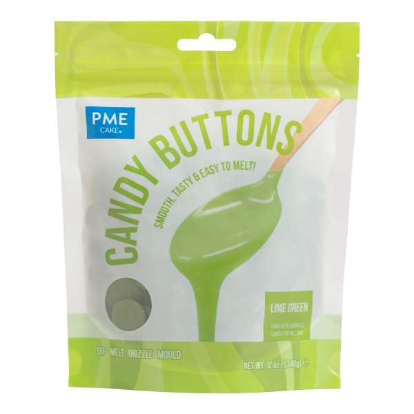 Candy Buttons - Hellgrün/Limette - PME - 340g Candy Buttons - Hellgrün/Limette - PME - 340g