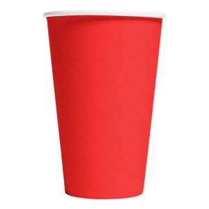 Pappbecher - Rot - 350 ml - 10er-Packung Pappbecher - Rot - 350 ml - 10er-Packung