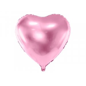 Folienballon - Herz hellrosa - 45 cm Folienballon - Herz hellrosa - 45 cm