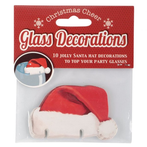 Glasdekorationen - Weihnachtsmann - 10er-Pack Glasdekorationen - Weihnachtsmann - 10er-Pack