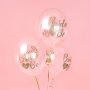 Luftballons - Bride to be - Klar/Gold - 6er-Pack