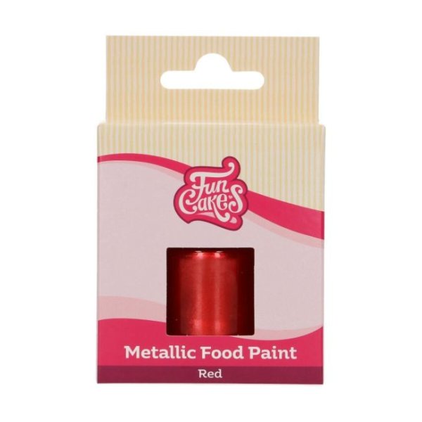 Essbare Farbe - Metallic-Rot - FunCakes - 30 ml Essbare Farbe - Metallic-Rot - FunCakes - 30 ml