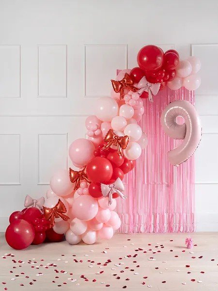 Folienballon - Rosetten - Hellrosa - 25 cm - 5er-Pack Folienballon - Rosetten - Hellrosa - 25 cm - 5er-Pack