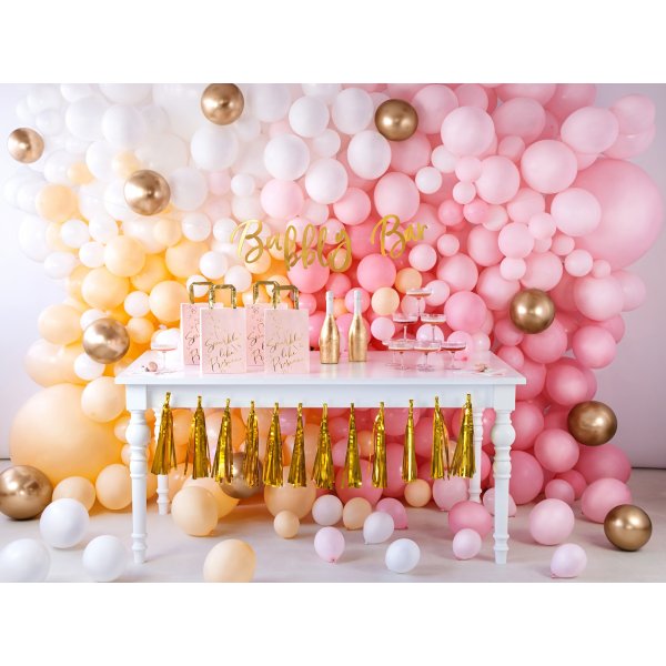Pastellballons - Premium 27 cm - Weiß - 100er-Pack