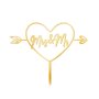 Tortenaufsatz - Mr & Mrs - Herz - Gold