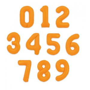 Ballonfigur - Neonorange - 86 cm