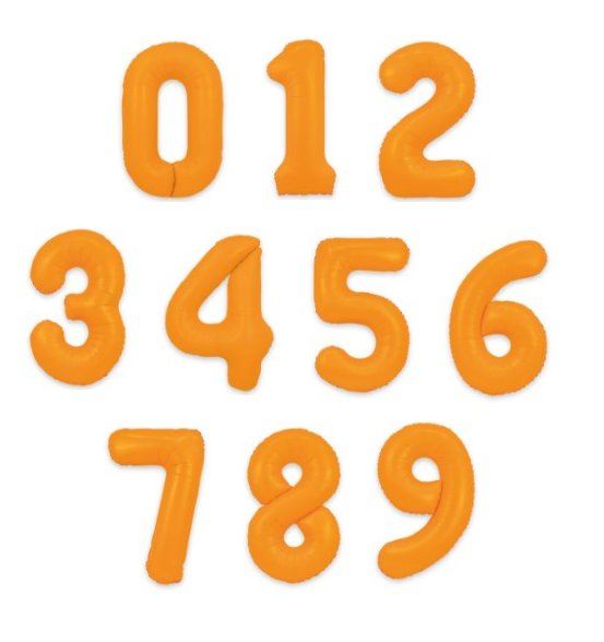 Ballonfigur - Neonorange - 86 cm Ballonfigur - Neonorange - 86 cm