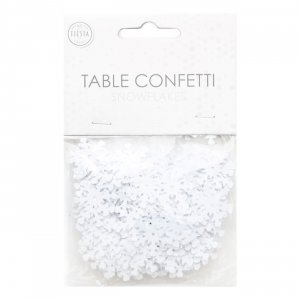Tischkonfetti - Schneeflocken - Wei� - 14 g