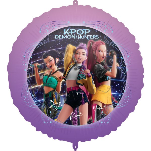 Folienballon - Rund - K-Pop Dämonenjäger - 46 cm Folienballon - Rund - K-Pop Dämonenjäger - 46 cm