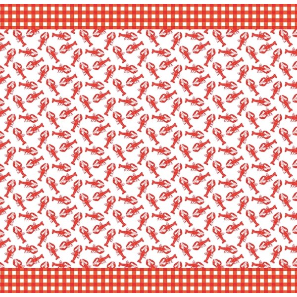Tischdecke - Krebse - Weiß/Rot - 137 x 274 cm Tischdecke - Krebse - Weiß/Rot - 137 x 274 cm