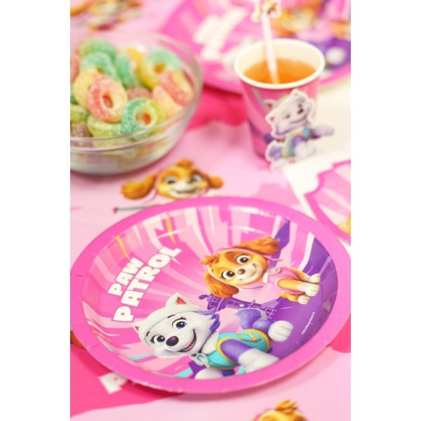 Pappteller - Paw Patrol - Rosa - 23 cm - 8 Stück Pappteller - Paw Patrol - Rosa - 23 cm - 8 Stück