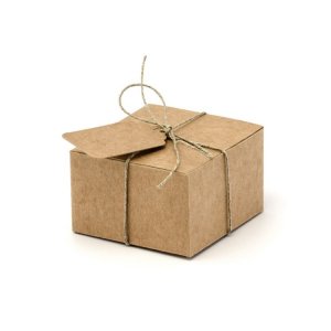 Geschenkbox - Natur mit Namensschild - 10er-Packung Geschenkbox - Natur mit Namensschild - 10er-Packung