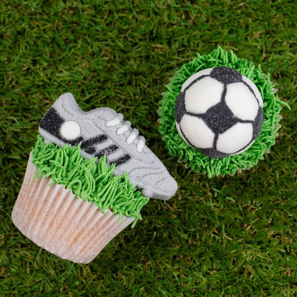 Marshmallow-Dekorationen - Fußball - 12 Stück Marshmallow-Dekorationen - Fußball - 12 Stück