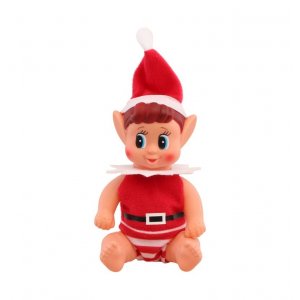 Elfenzubehör - Elf auf einem Regal - Babyelf - Junge Elfenzubehör - Elf auf einem Regal - Babyelf - Junge