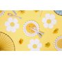 Servietten - Blume - Wei/Gelb - 12er-Pack