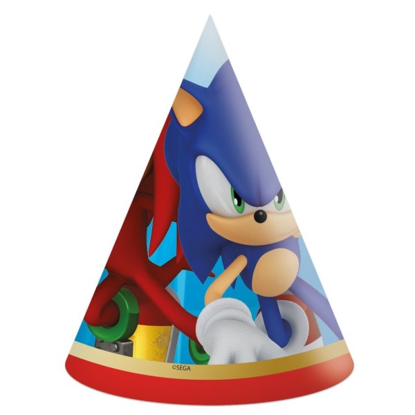Partyhüte - Sonic - 6er-Pack Partyhüte - Sonic - 6er-Pack