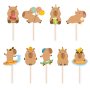 Tortenfiguren - Wasserschwein - 9 Stück Tortenfiguren - Wasserschwein - 9 Stück