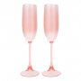 Champagnerglas - Poolside - 2er-Pack - Puderrosa