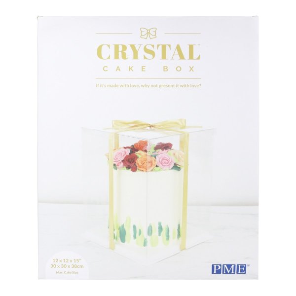 Kuchenkarton - Transparent - Extra hoch - 30 x 30 x 38 cm Kuchenkarton - Transparent - Extra hoch - 30 x 30 x 38 cm