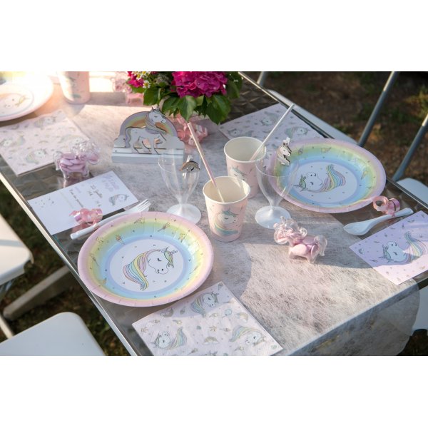 Pappteller - Einhorn - 10er-Pack