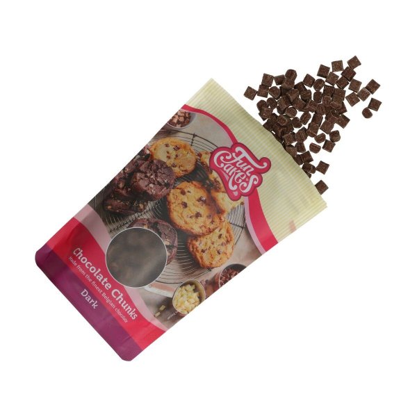 Schokoladenstückchen - Zartbitterschokolade - Funcakes - 350 g Schokoladenstückchen - Zartbitterschokolade - Funcakes - 350 g