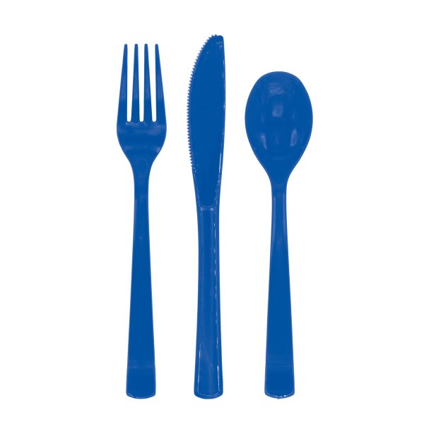 Besteck - Dunkelblau - 18er-Packung Besteck - Dunkelblau - 18er-Packung
