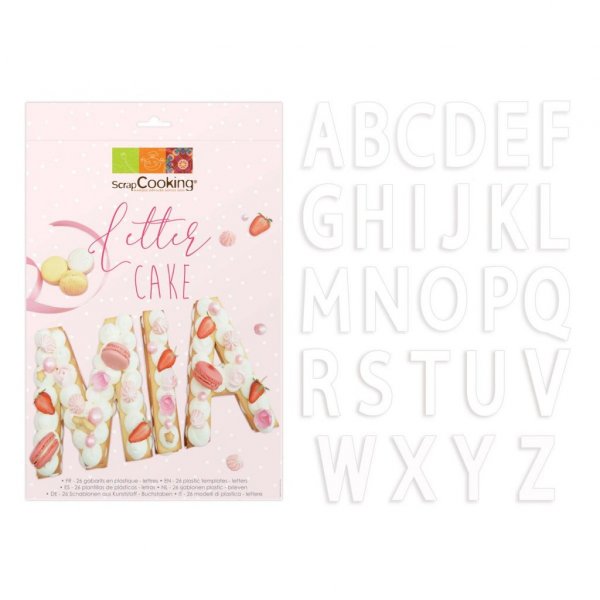 Vorlage für Buchstabenkuchen - AZ - 19cm Vorlage für Buchstabenkuchen - AZ - 19cm