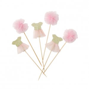 Kuchendekorationen - We Love Pink - 12er-Pack Kuchendekorationen - We Love Pink - 12er-Pack
