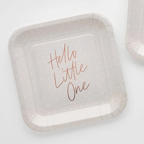 Pappteller - Hello Little One - 10er-Pack Pappteller - Hello Little One - 10er-Pack