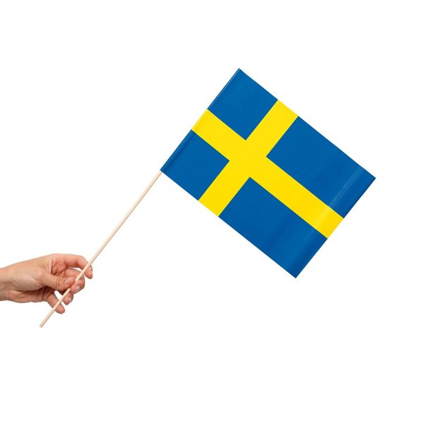 Handfahnen - Papier - Schweden - 10er-Packung Handfahnen - Papier - Schweden - 10er-Packung