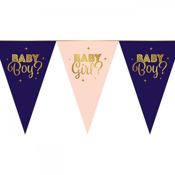 Girlande - Geschlechtsenthüllung - 6 m Girlande - Geschlechtsenthüllung - 6 m