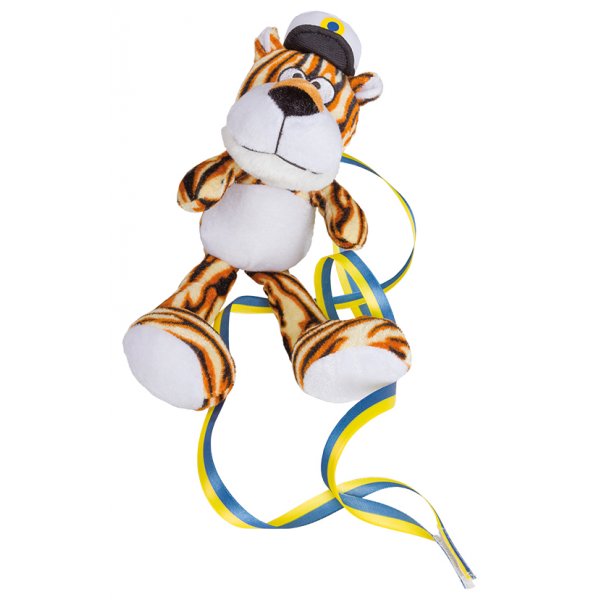 Sch�lertier - Tiger - Blau/Gelb - 30 cm