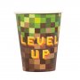 Pappbecher - Pixel Level Up - 8er-Pack Pappbecher - Pixel Level Up - 8er-Pack