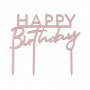 Cake Topper - Happy Birthday - Roségold - Acryl - Mix it Up Cake Topper - Happy Birthday - Roségold - Acryl - Mix it Up