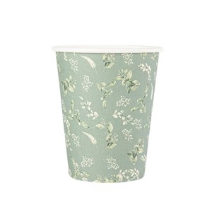 Pappbecher mit Blumenmuster - 8er-Packung Pappbecher mit Blumenmuster - 8er-Packung