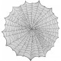 Tischdecke rund - Halloween - Spinnennetz - Stoff Tischdecke rund - Halloween - Spinnennetz - Stoff