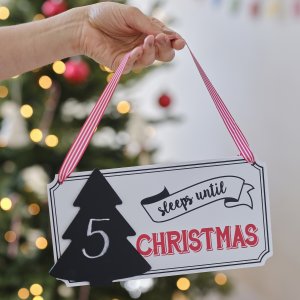 Schild - Countdown bis Weihnachten Schild - Countdown bis Weihnachten
