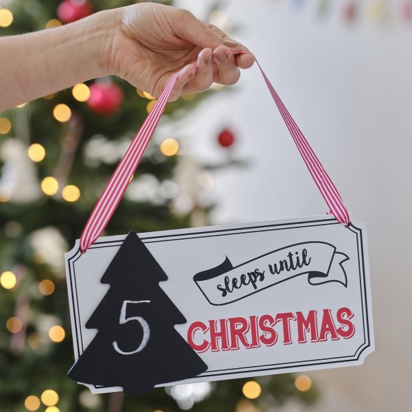 Schild - Countdown bis Weihnachten Schild - Countdown bis Weihnachten