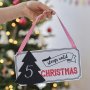 Schild - Countdown bis Weihnachten Schild - Countdown bis Weihnachten