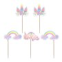 Tortendekorationen - Einhorn - 5er-Pack Tortendekorationen - Einhorn - 5er-Pack