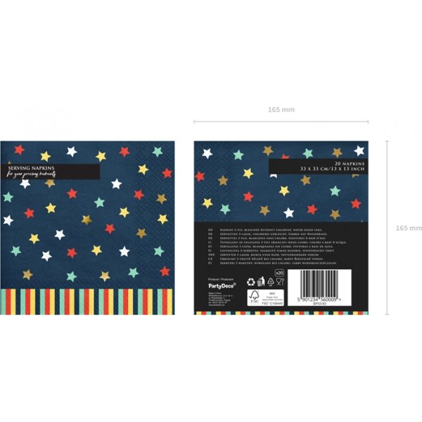 Servietten - Stern - 12er-Pack