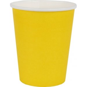 Pappbecher - Gelb - 10er-Pack