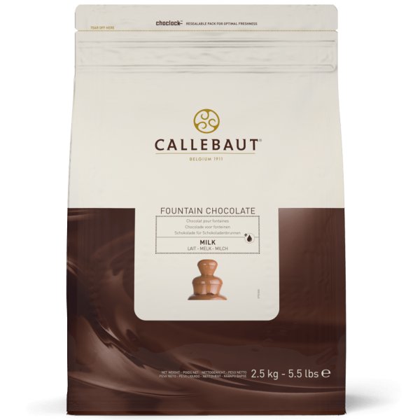 Vollmilchschokolade - Für Schokoladenbrunnen - 2,5 kg - Callebaut Vollmilchschokolade - Für Schokoladenbrunnen - 2,5 kg - Callebaut