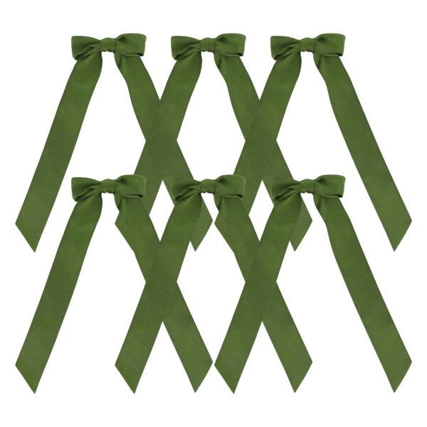 Dekorative Rosetten - Pistaziengr�n - 6er-Packung