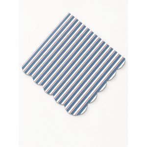 Servietten - Gestreift Blau/Weiß/Rot - Lavendelblau - 16er-Packung Servietten - Gestreift Blau/Weiß/Rot - Lavendelblau - 16er-Packung